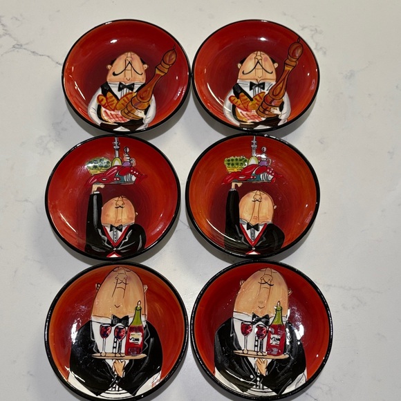 Certified International Other - Certified International Red Chef Dinnerware Set 5 inch round